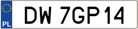Trailer License Plate